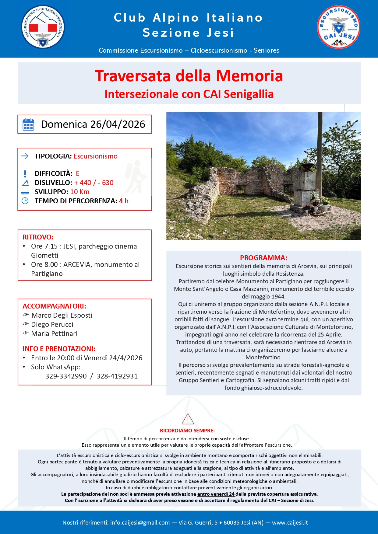 Traversata della memoria