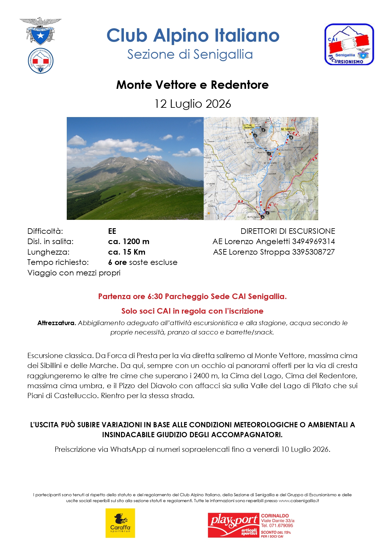 Monte Vettore, Monte Redentore